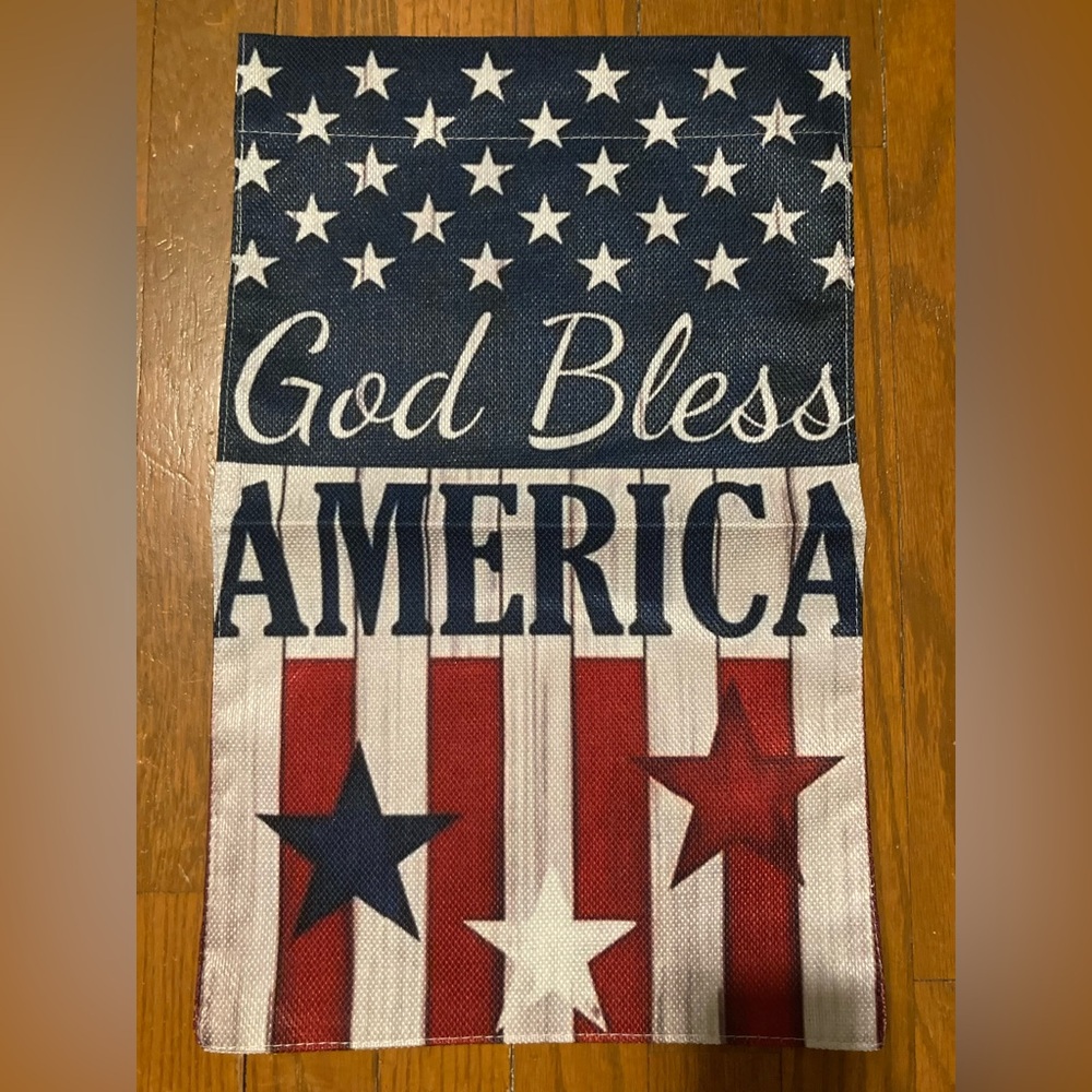 Garden Flag American Flag 12" x 18" NWOT